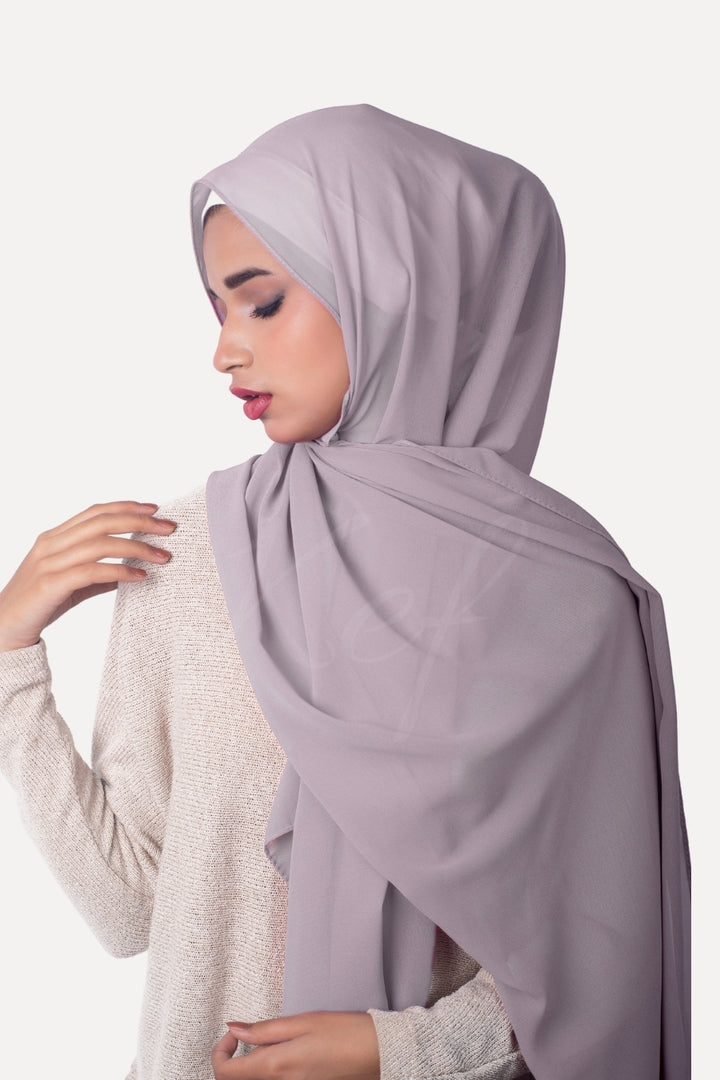 Georgette Hijab - Thistle