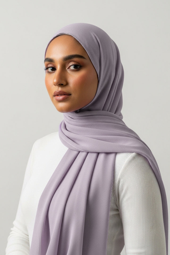 Georgette Hijab - Thistle