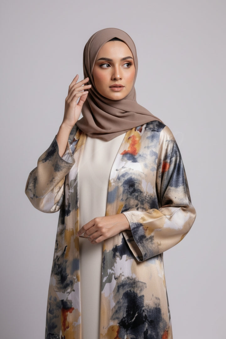 Tie Dye Silk Kimono