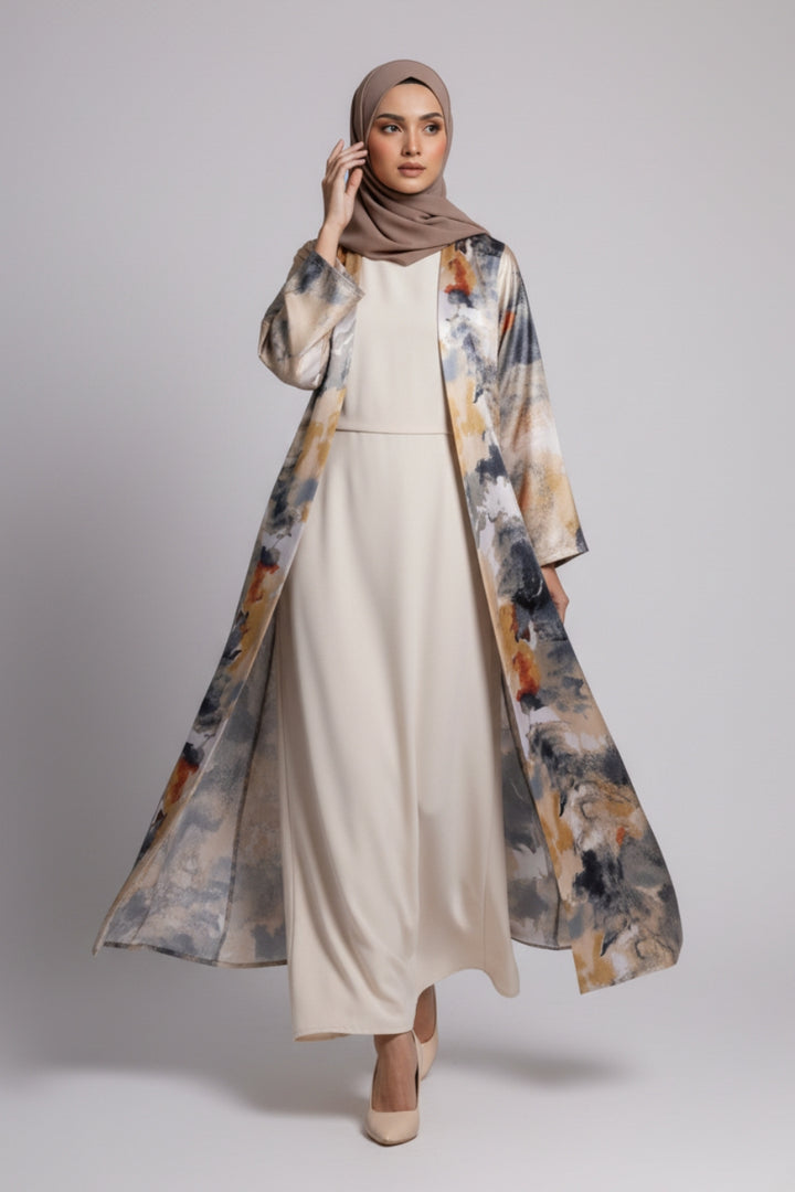 Tie Dye Silk Kimono