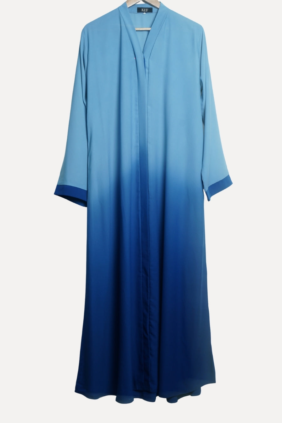 Ombre Abaya - Cadet Blue