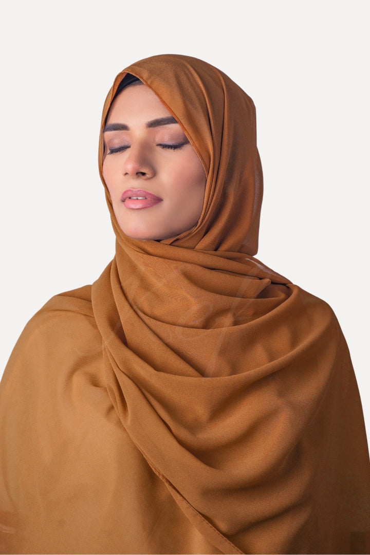 Georgette Hijab - Toffee