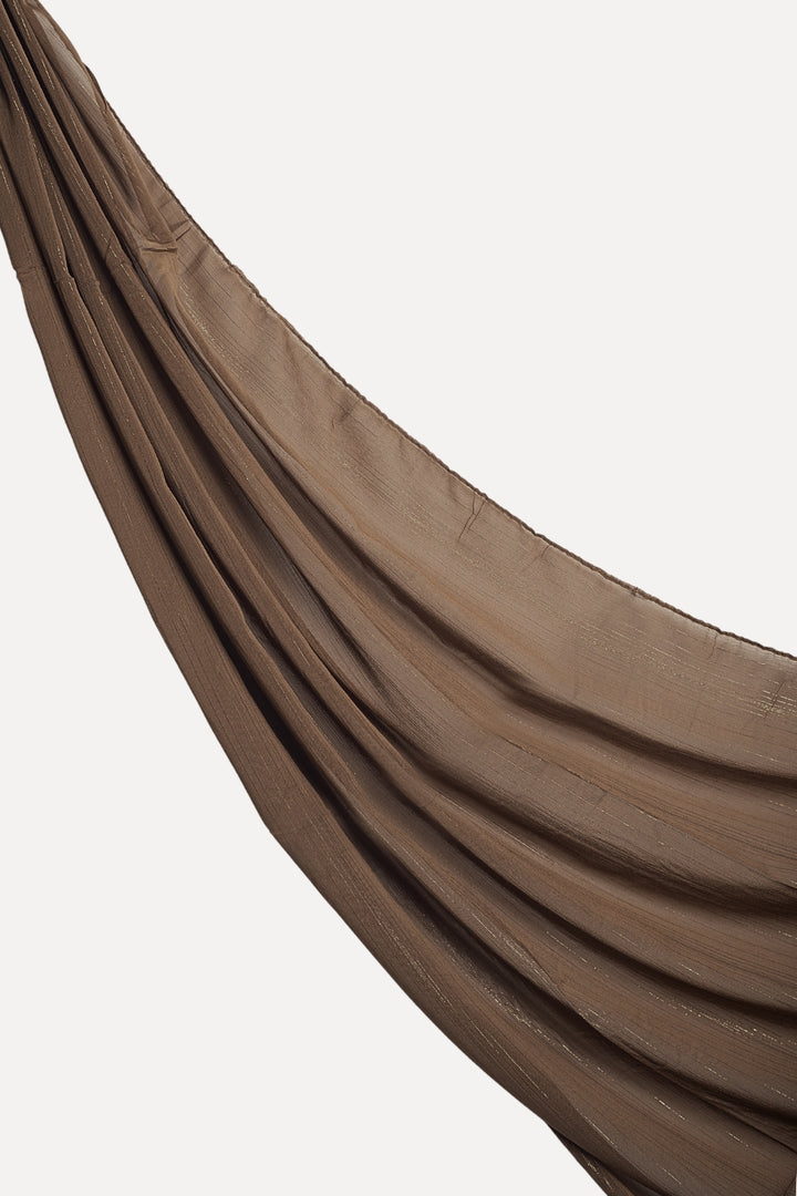 Metallic Chiffon - Toffee