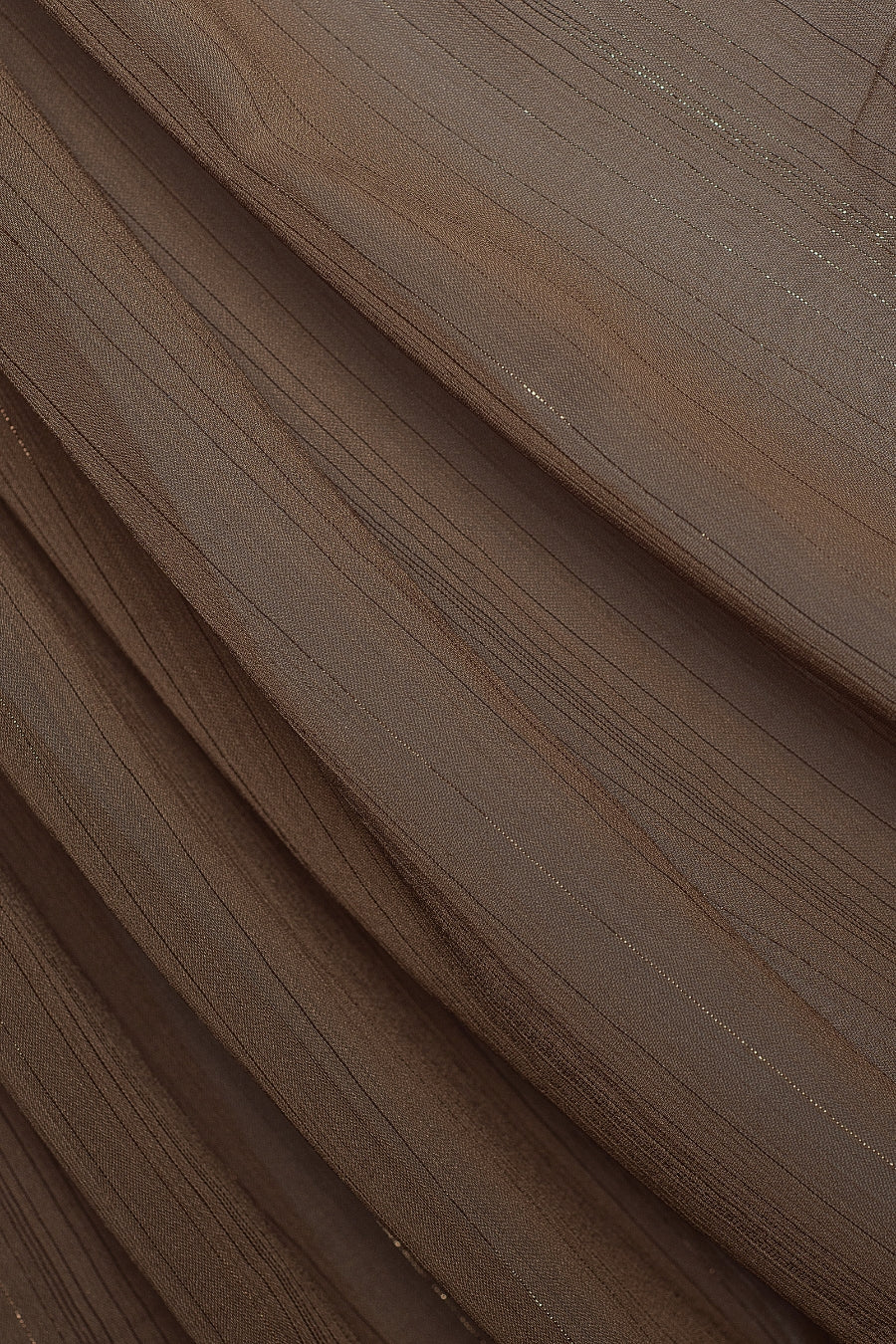 Metallic Chiffon - Toffee