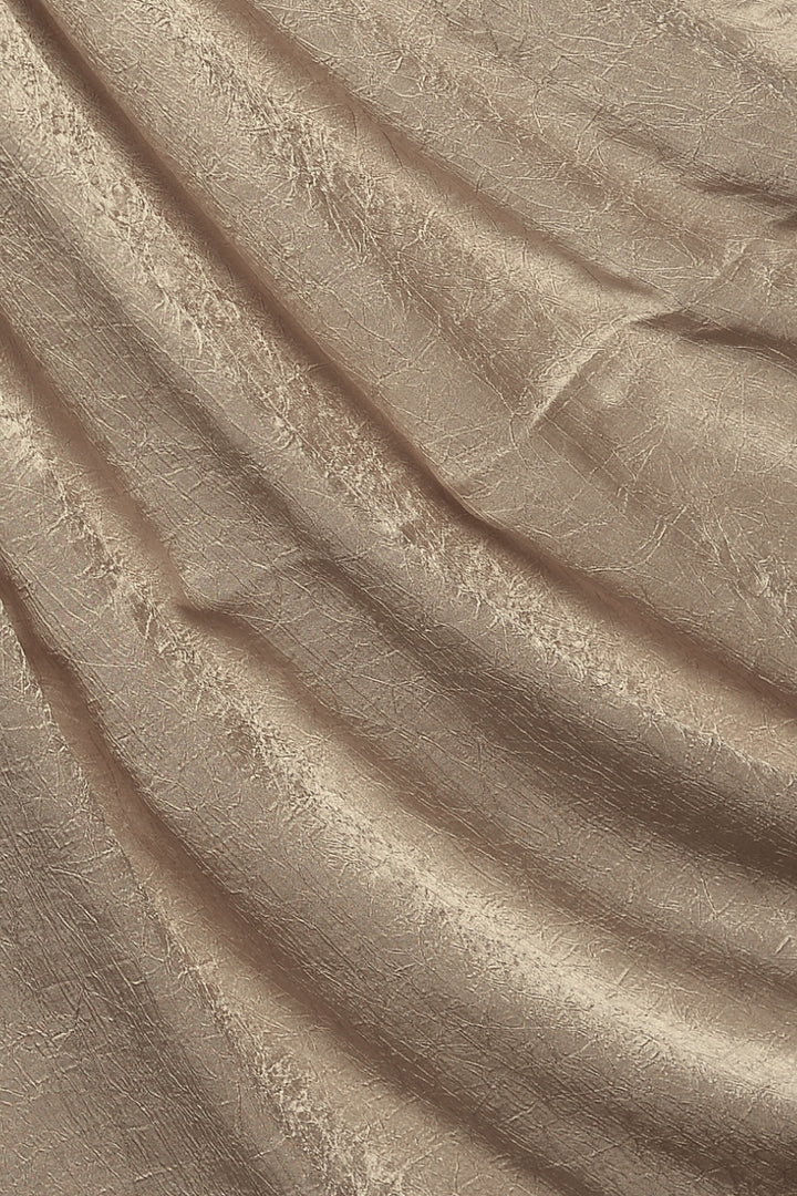Crepe Textured Chiffon - Toffee Gold