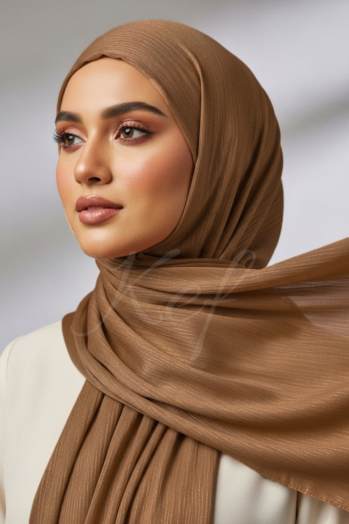 Luxe Chiffon Hijab - Toffee