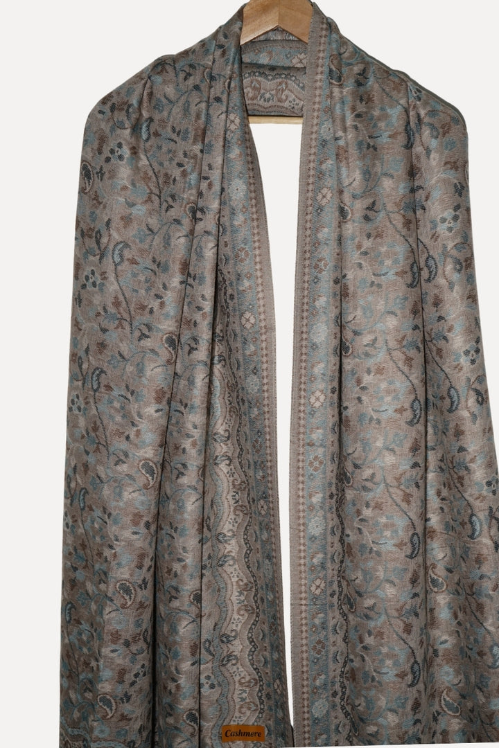 Printed Cashmere Shawl - Truffle