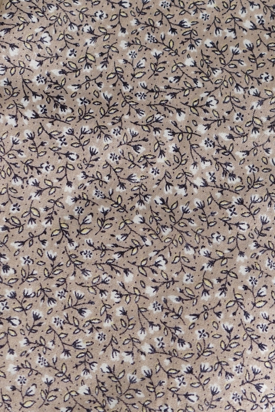 Namaz Chaddar - Taupe Floral (Rectangle)