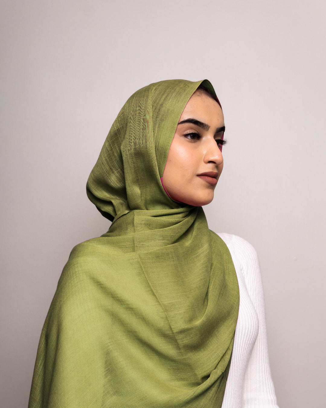 Turkish Lawn Hijab - Olive