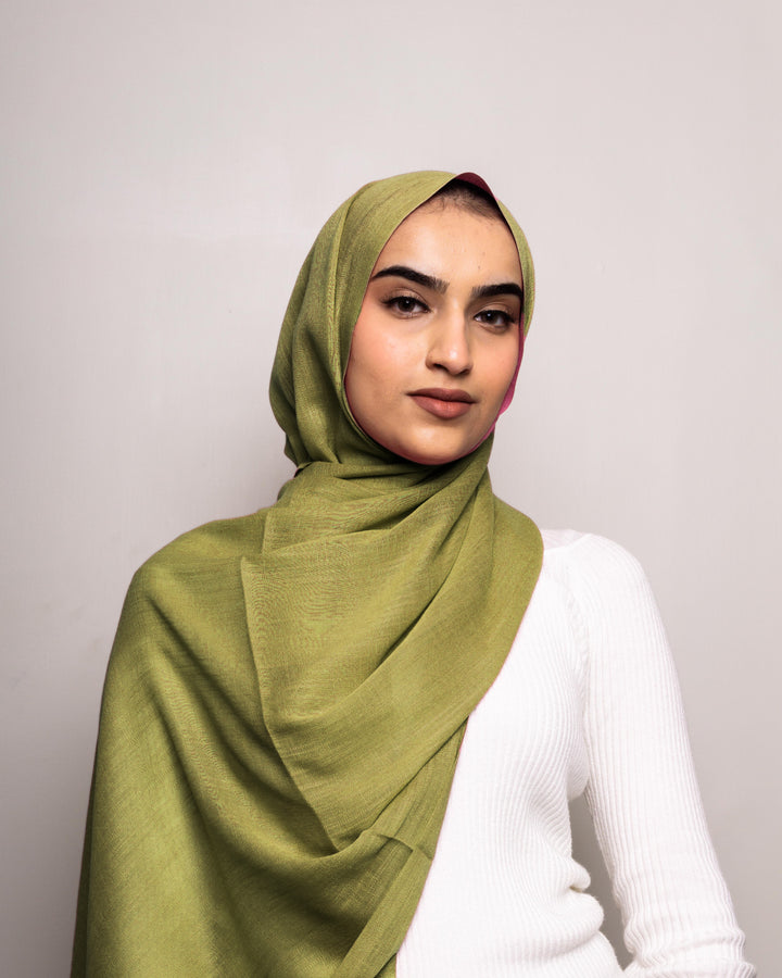 Turkish Lawn Hijab - Olive