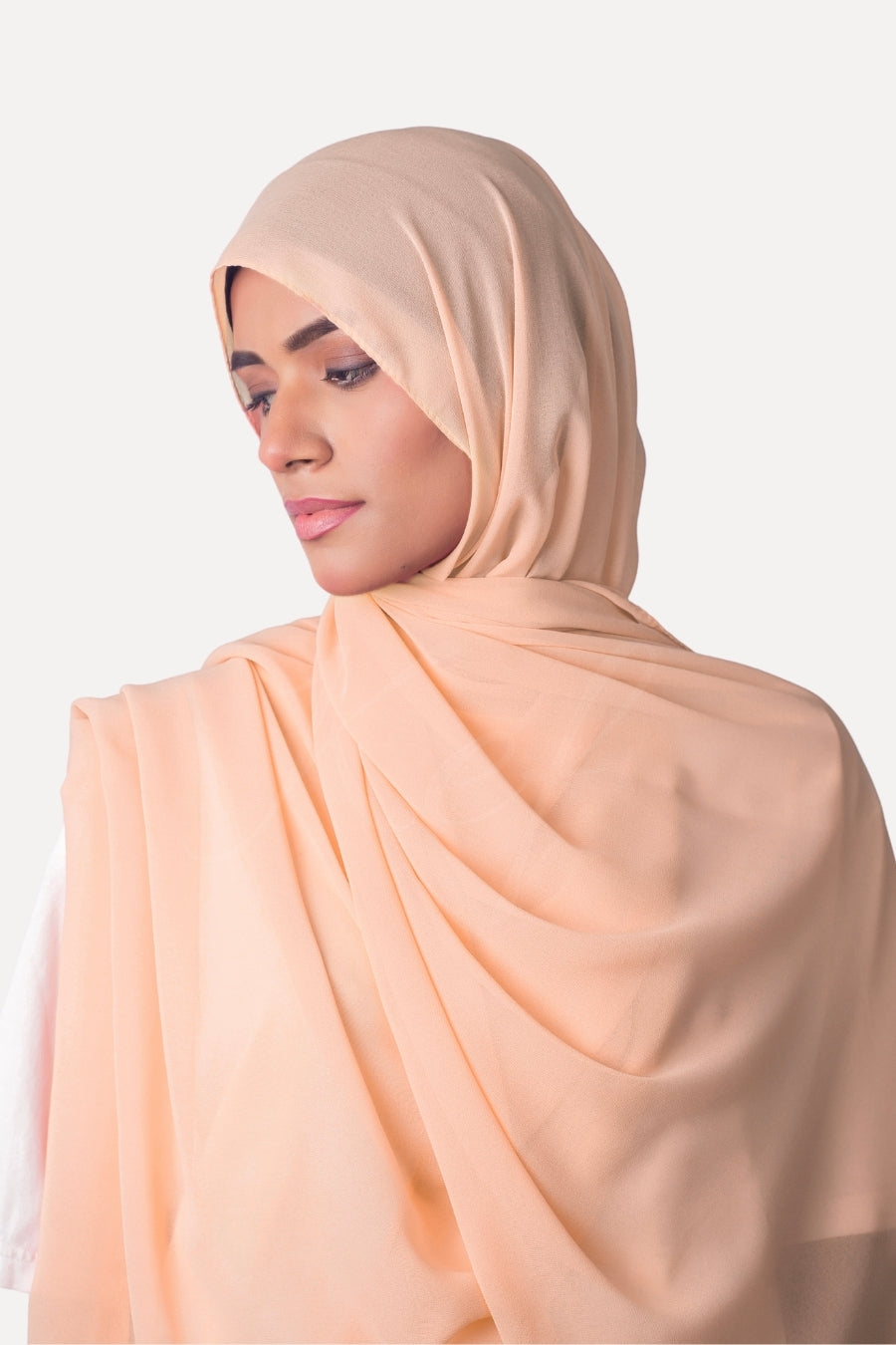 Georgette Hijab - Unbleached Silk