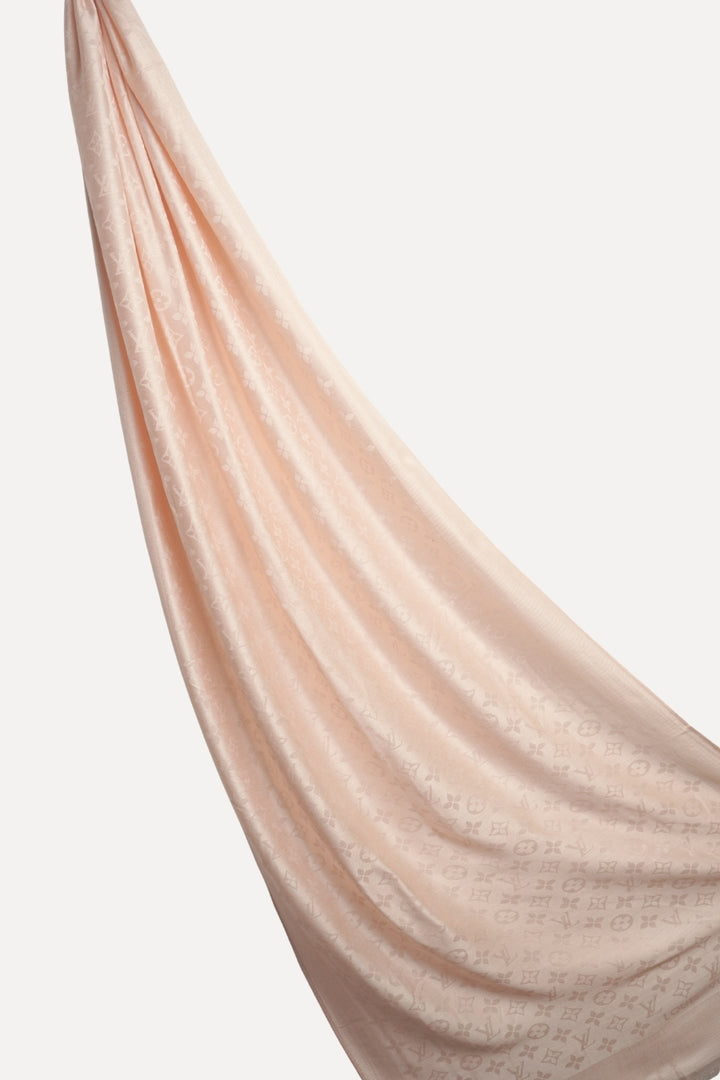 LV Cashmere Hijab -  Unbleached Silk