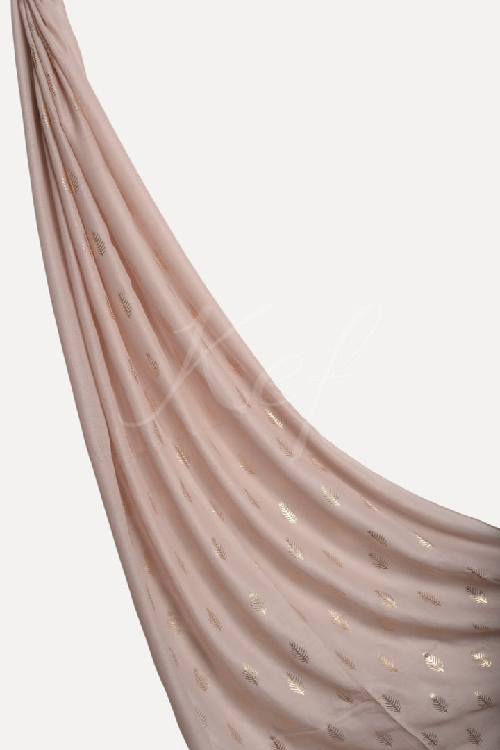 Willow Foil Lawn Hijab - Unbleached Silk