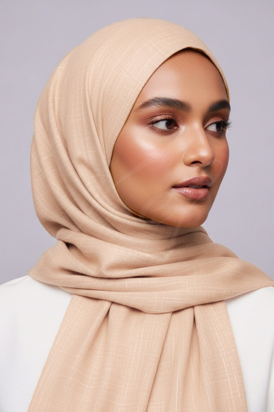 Turkish Lawn Hijab - Unbleached Silk