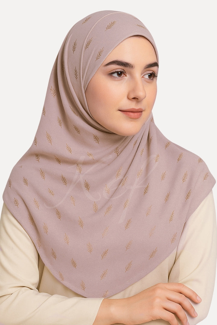 Willow Foil Lawn Hijab - Unbleached Silk