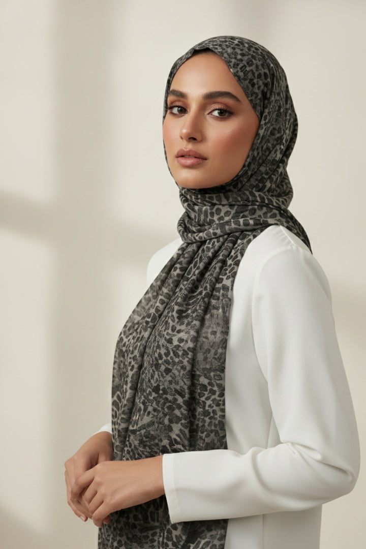 Urban Noir Printed Lawn - Urban Ink