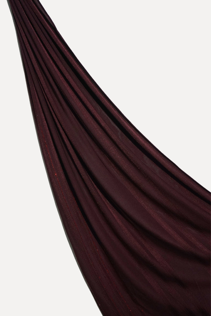 Stone Linear Jersey Hijab - Velvet Wine