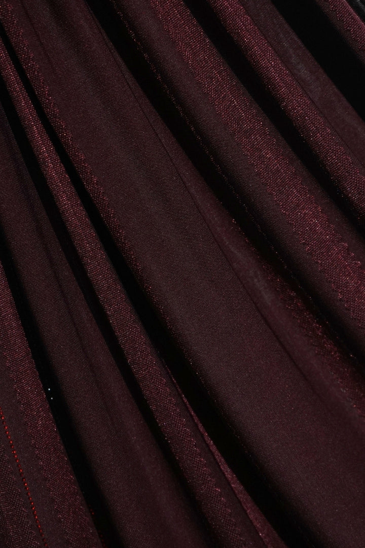 Stone Linear Jersey Hijab - Velvet Wine