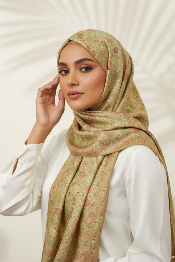 Printed Cashmere Classic Hijab - Vardant Muse