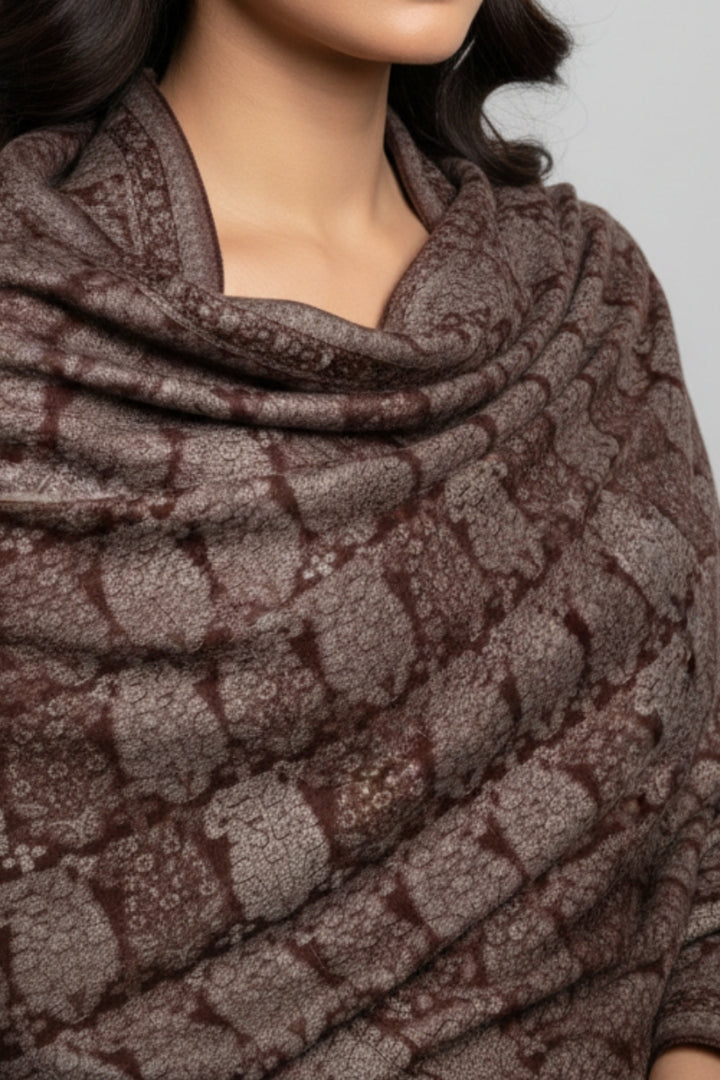 Printed Cashmere Echo Hijab - Vintage Bloom