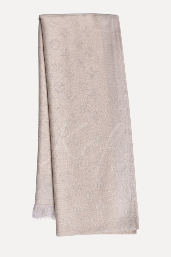 LV Cashmere Hijab -  Wheat