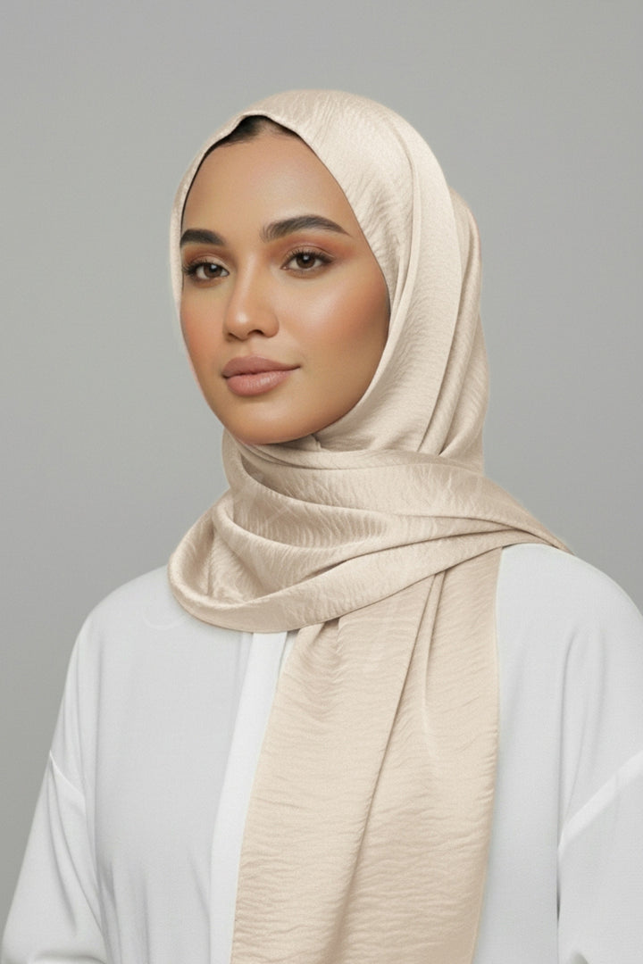 Crepe Textured Chiffon - Wheat