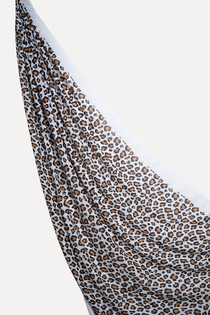 Printed Lawn Leopard - White