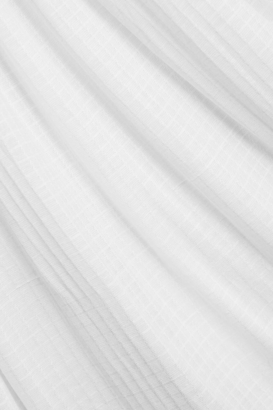 Checkered Jersey Hijab - White