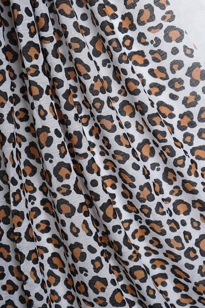 Printed Lawn Leopard - White