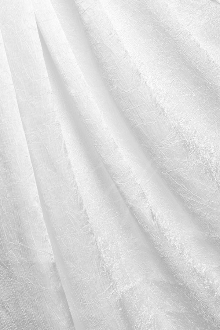 Crepe Textured Chiffon - White