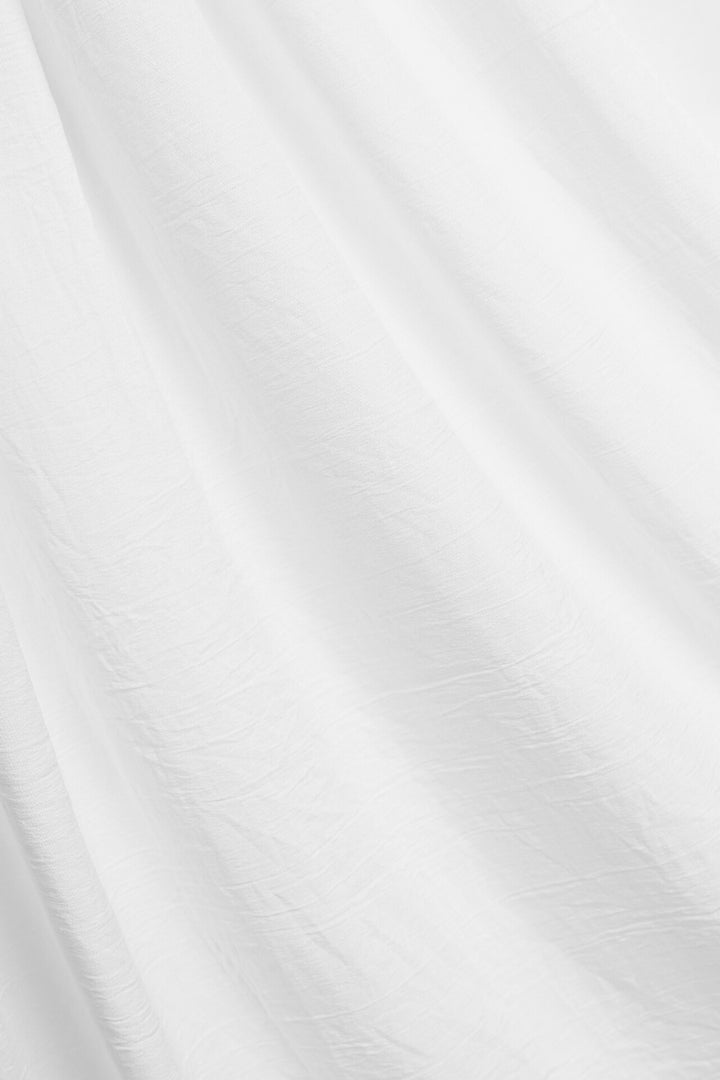 Crumpled Lawn Hijab - White