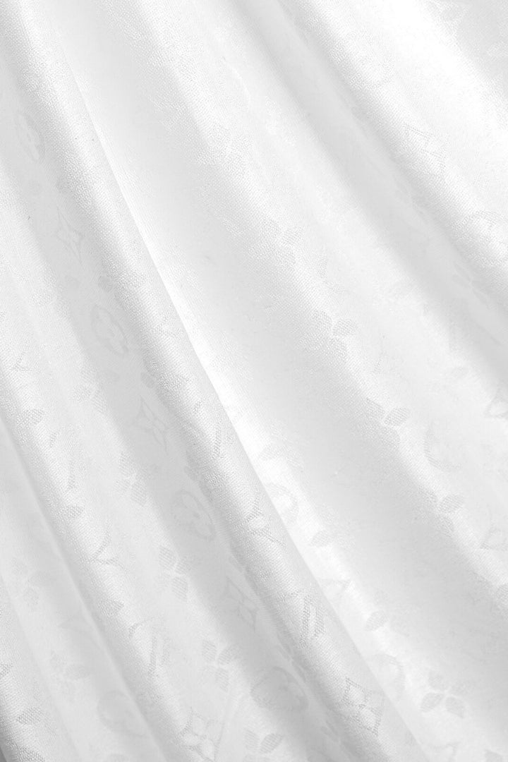 LV Cashmere Hijab -  White