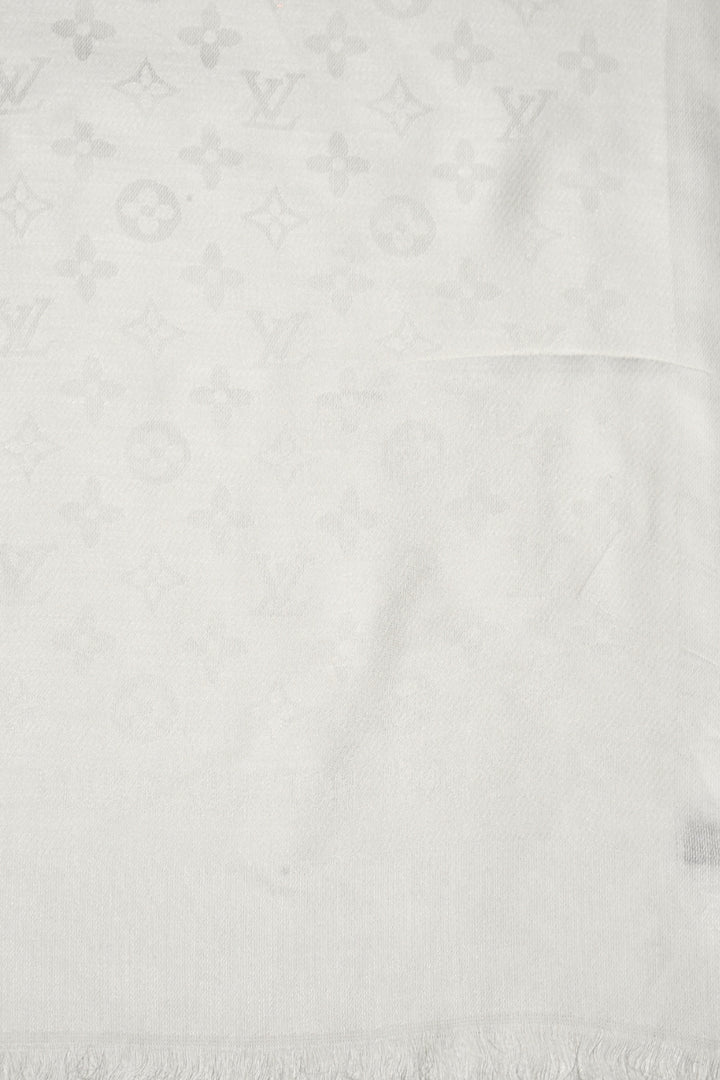 LV Cashmere Hijab -  White
