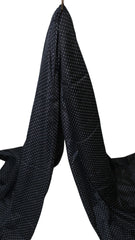 Namaz Chaddar - White Dots Black ( Rectangle )