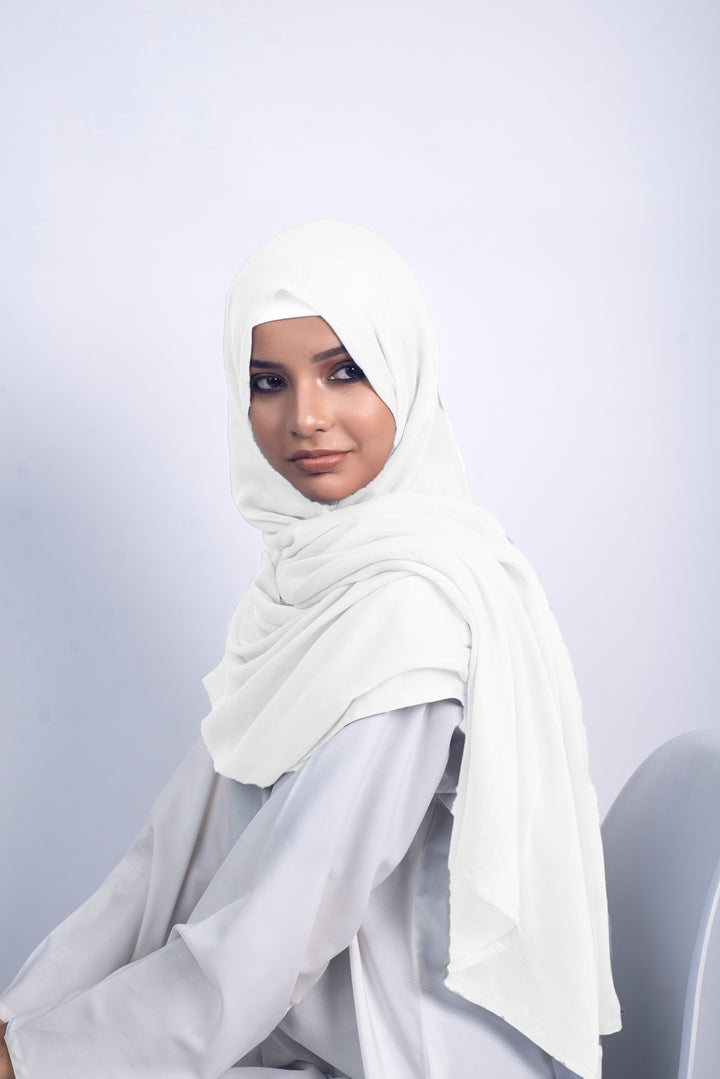 Modal Hijab - White