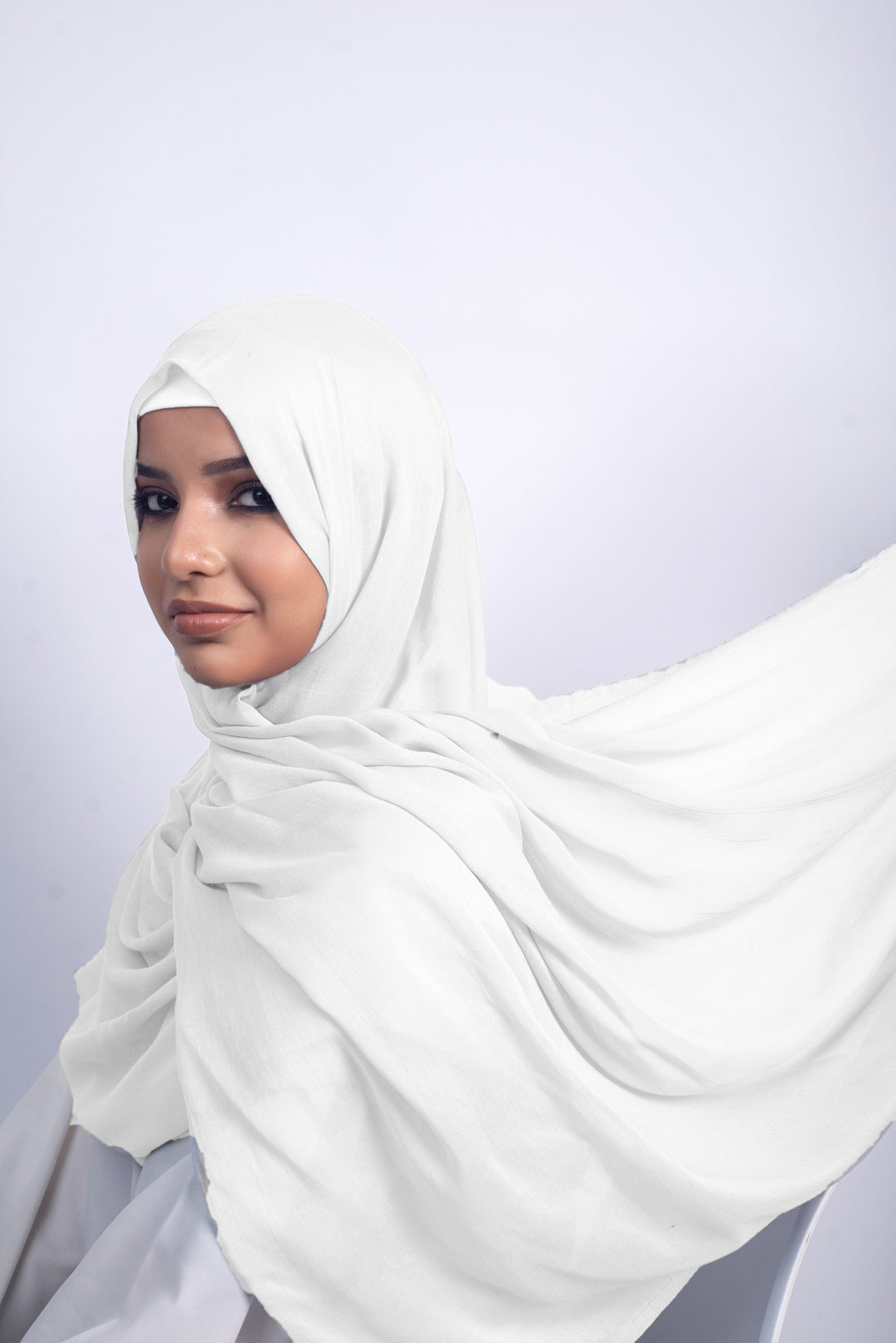 Modal Hijab - White