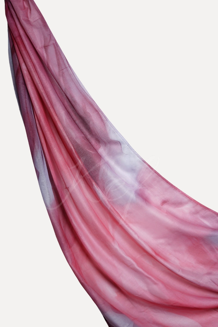 Printed Viscose Modal Hijab - Wild Rose