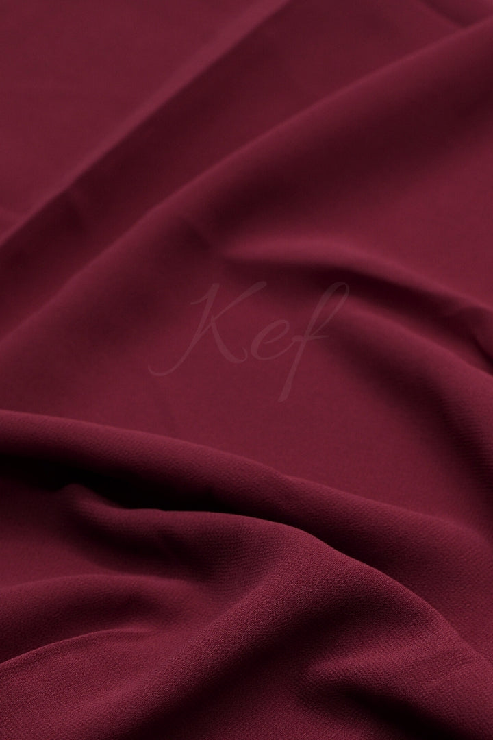 Georgette Hijab - Wine