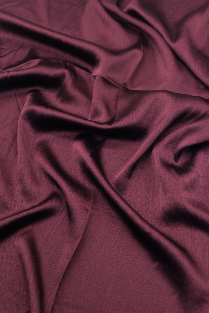 Crinkle Chiffon Hijab - Wine (Matte)