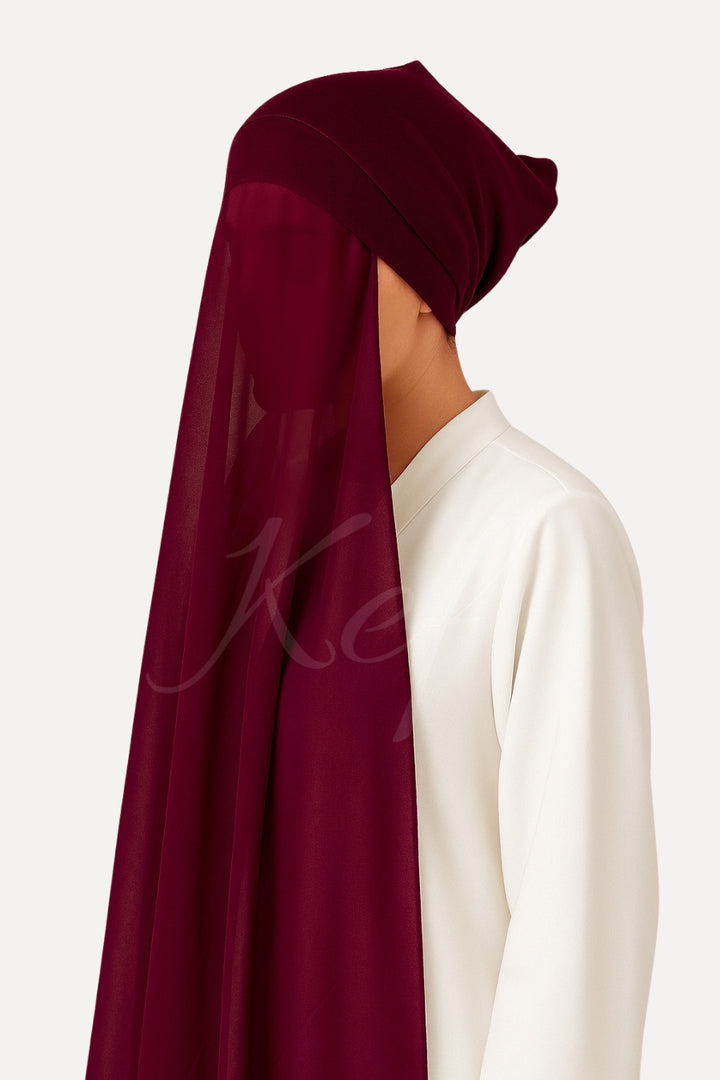 Instant Georgette with Cap - Wine