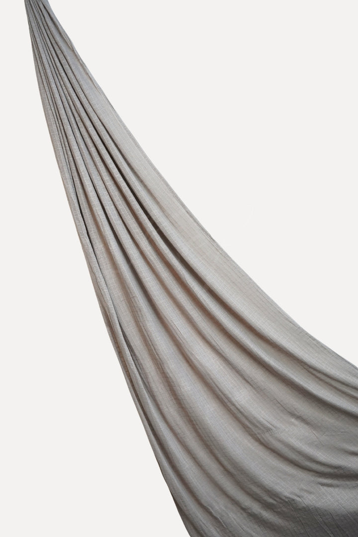 Checkered Jersey Hijab - Wood