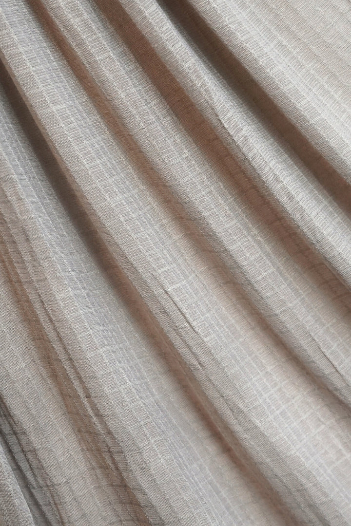 Checkered Jersey Hijab - Wood