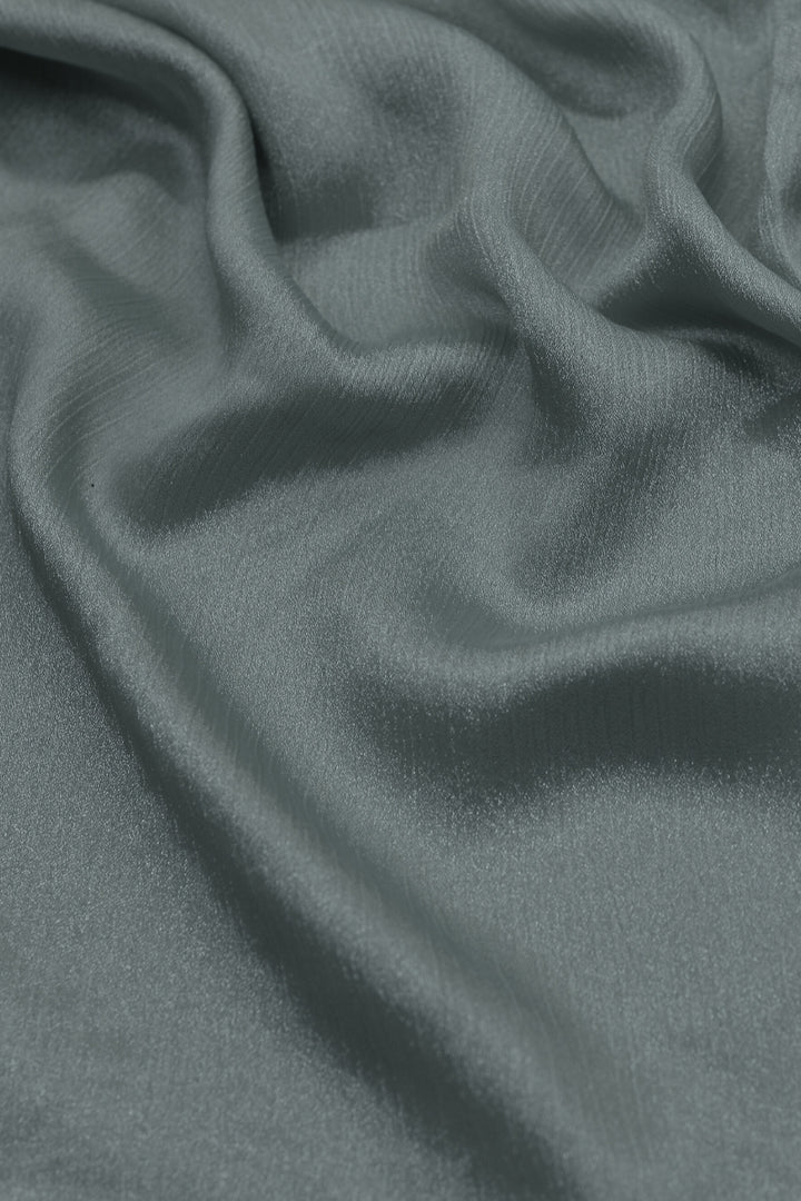 Crinkle Chiffon Hijab - Dark Grey (Shimmer)