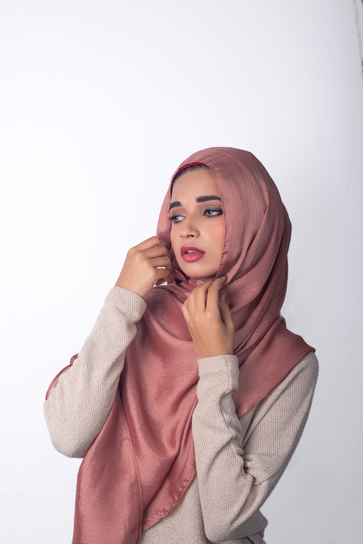 Crinkle Chiffon Hijab - Lilac (Shimmer)