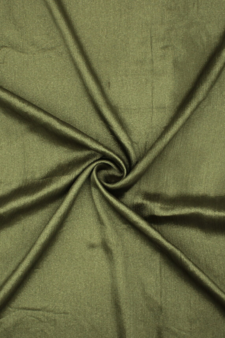 Crinkle Chiffon Hijab - Olive (Shimmer)