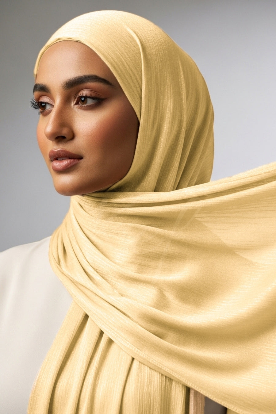 Luxe Chiffon Hijab - Wheat