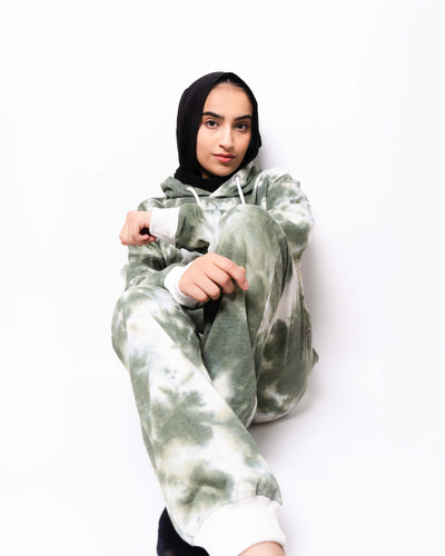 Tracksuit - Green Tie-Dye - Kef