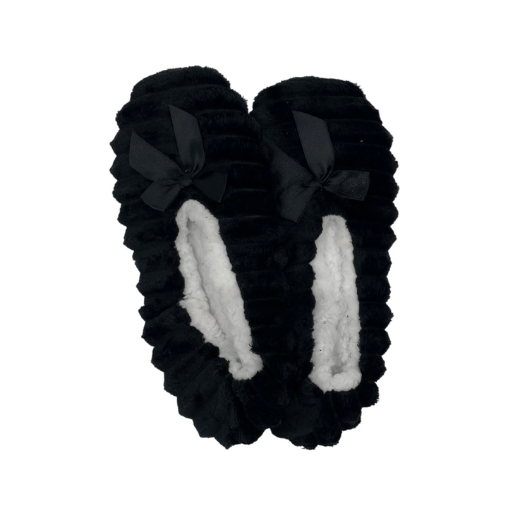 Black Ribbed Faux Fur - Kef