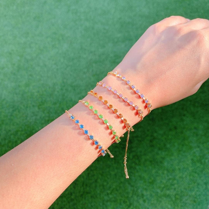 Crystal Stone Tennis Bracelet - Elva