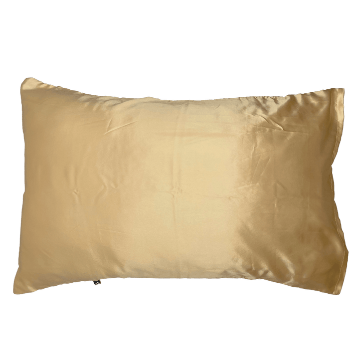 Satin Silk Standard Creamy Yellow Pillowcase - Elva